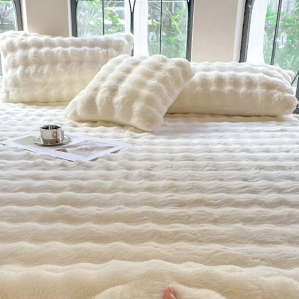 

2pcs Home Textiles Fluffy Fur Pillowcase Thickened Rectangular Sleep Pillowcase Warm Stain-resistant Pillow Cover Dormitory