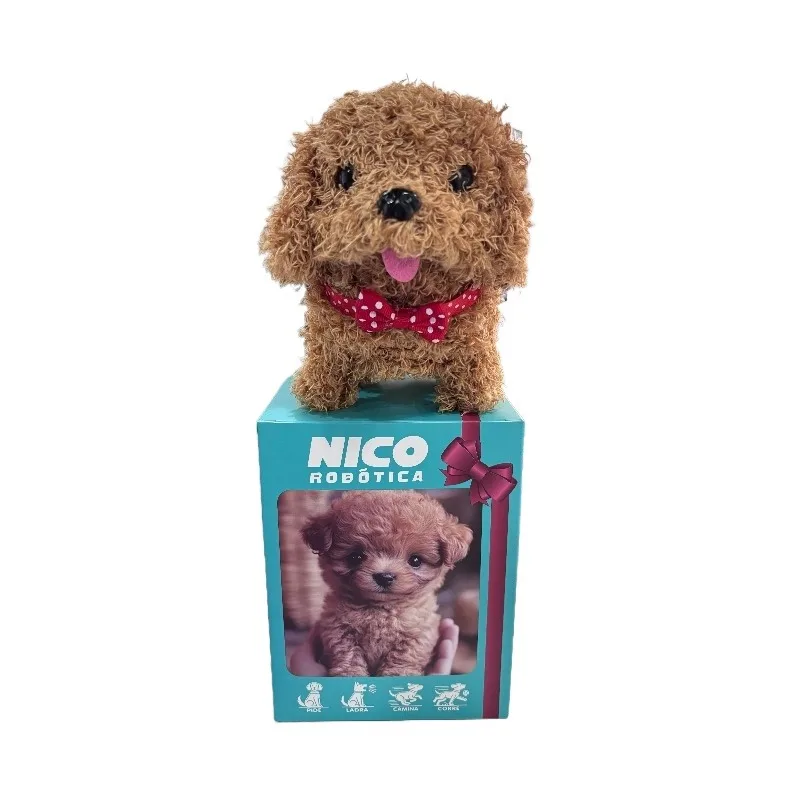 لعبة الكلب القطيفة الجديدة يمكن المشي والنباح، دمية كلب أليف محاكاة الدمية القطيفة، الخيار الأول للهدايا