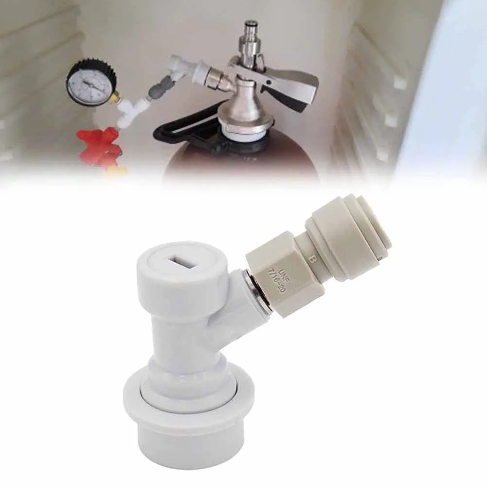 5/16 Inch Pressed Carbonation Cap With Ball Lock Disconnect  Push-in Connector Beer Keg Ball Lock Disconnect Kit Dispenser