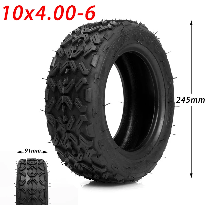 10X4.00-6 Tire Tubeless Vacuum Tyre for Electric Balancing Car Scooter 10*4.00-6 Thick Rubber Tyre for Mini Motorcycle