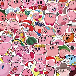 50PCS Kirby Cartoon Stickers Notebook Scooter Computer Desktop Guitar Computer Waterproof Stickers Decoration For Kids Toy