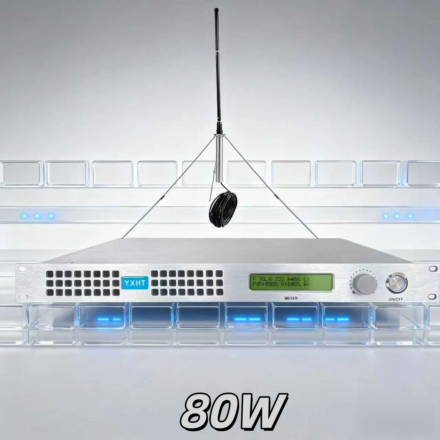 

HP- 80W FM Transmitter with Antenna & Cable – High-Quality Stable for Extreme Polar Climates & Field Scientific Expeditions