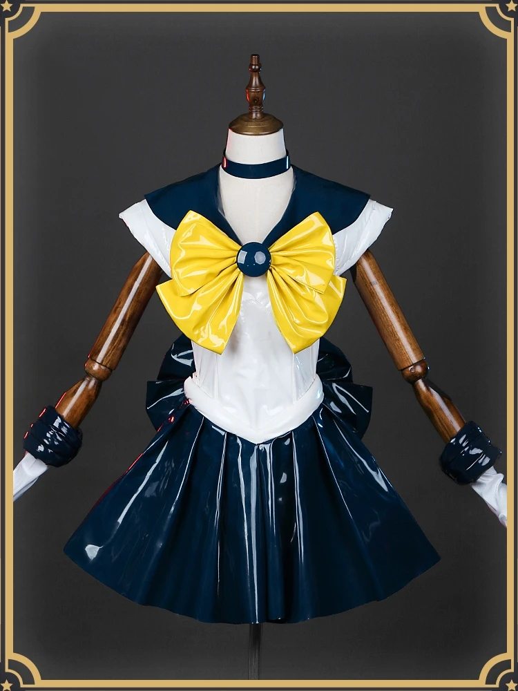 Anime Tenoh Haruka Sailor Uranus Cosplay Costumen For Halloween Sailor Uranus Role Play Jumpsuit Brooch  Any Size