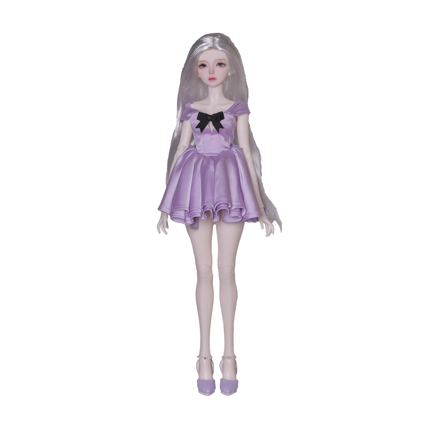 1/4 boneca bjd sylvi b conjunto completo moder moda cetim fino ajuste vestido curto roupa peruca original anime figura shuga fada feito à mão