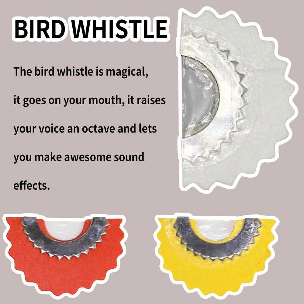 5PCS Creativity Magic Fun Bird Whistle Toys Inside Mouth Bird Caller Ventriloquist Tool Tongue Whistle Boys Girls