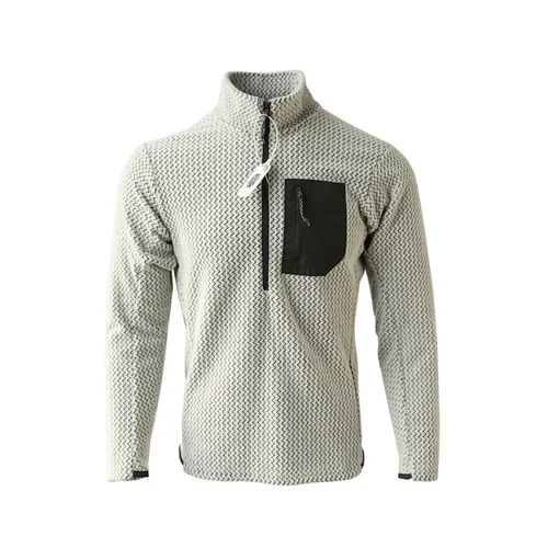 Imagen 2 del producto Nueva sudadera deportiva cómoda y gruesa de lana con media cremallera para hombres y mujeres con forro polar ondulado y sudadera de manga larga