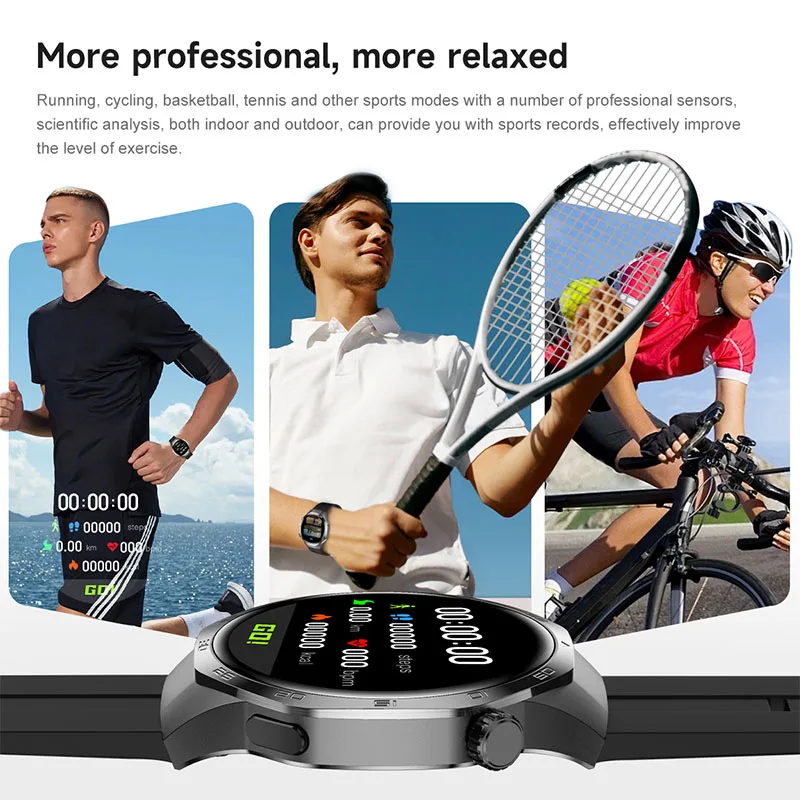 2024 Nuovo Bussola Martwatch GT5max Traiettoria Sportiva GPS Schermo ad alta definizione Chiamata Bluetooth Sport all'aria aperta Smartwatch da uomo