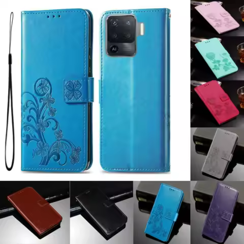 Luxury PU Leather Wallet Case For OPPO Reno 2Z 2F 2 3 4 4F 4Z 5 5F 5Z 5K 6 Lite SE Pro Plus 4G 5G Flip Protective Cover Bags