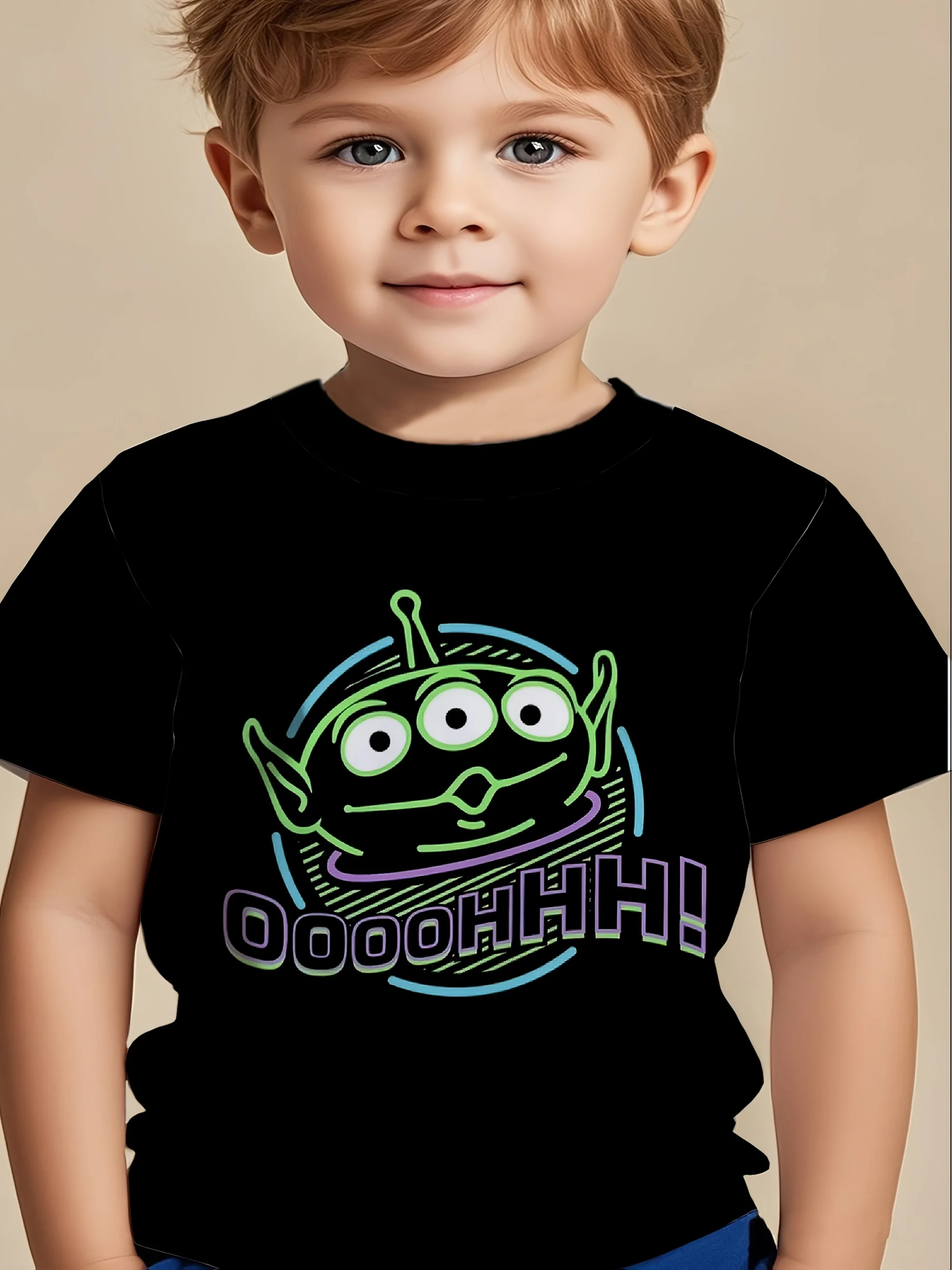 

Disney Toy Story Aliens T-shirt Parent-child Clothing Couple Clothing Casual Cotton Short Sleeve Travel and Vacation Wear