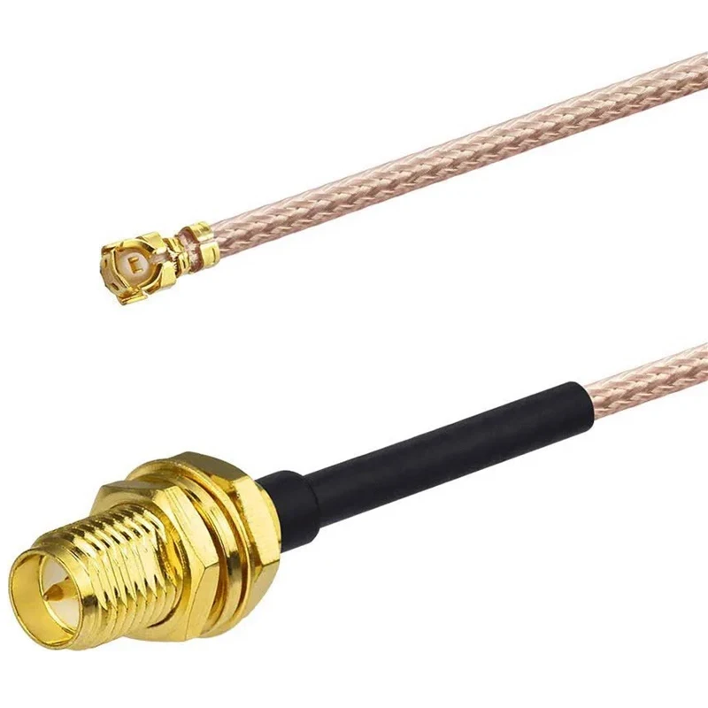 PR-SMA to IPEX RG178 SMA Male to uFL/u.FL/IPX/IPEX-1 SMA Female Adapter RF Coaxial Pigtail WIFI Antenna Extension Cable