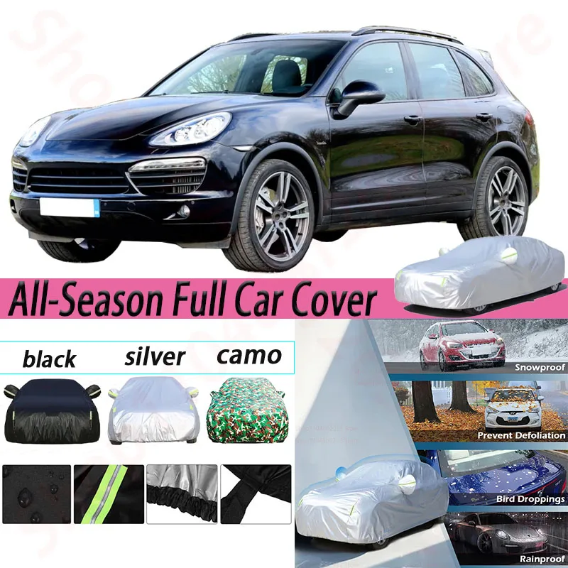 

Waterproof Car Covers Anti UV Sun Shade Rain Snow Wind Resistant Durable SUV Cover For Porsche Cayenne 2002-2025