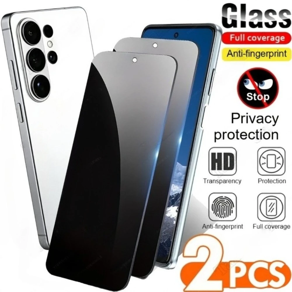 2Pcs Anti Spy Tempered Glass for Samsung Galaxy S26 S25 S24 Ultra S23 S22 S21 Plus S23 S24 S25 FE Anti-Scratch Screen Protector