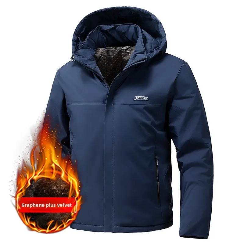 

Male Warm Parkas Slim Fit Winter Clothing Men Thermal Padded Coats Outdoor Classic Windbreaker Hooded Jackets Men Clothing 2025