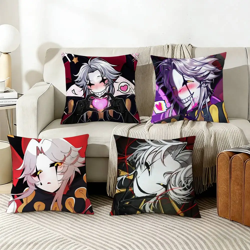 

P-Pierrot The S-Silent Clown Pillow Case Living Room Sofa Cushion Cover Suitable For Home Bedroom Room Decoration