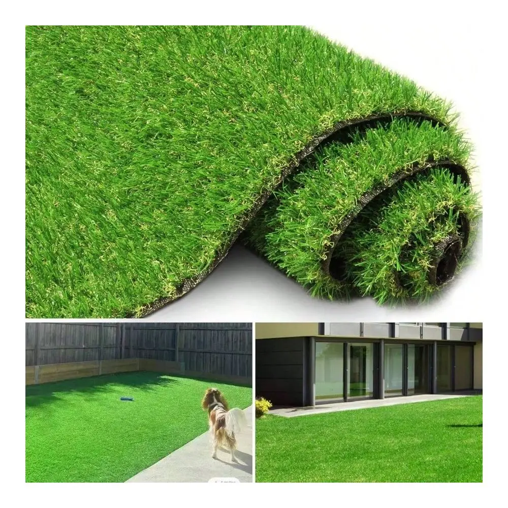 

Grass Turf Pet Dogs 4x 6 Grass Lawn With Drain Holes, Indoor Outdoor Synthetic Grass Garden Gym Patio Balcony Playground Backya