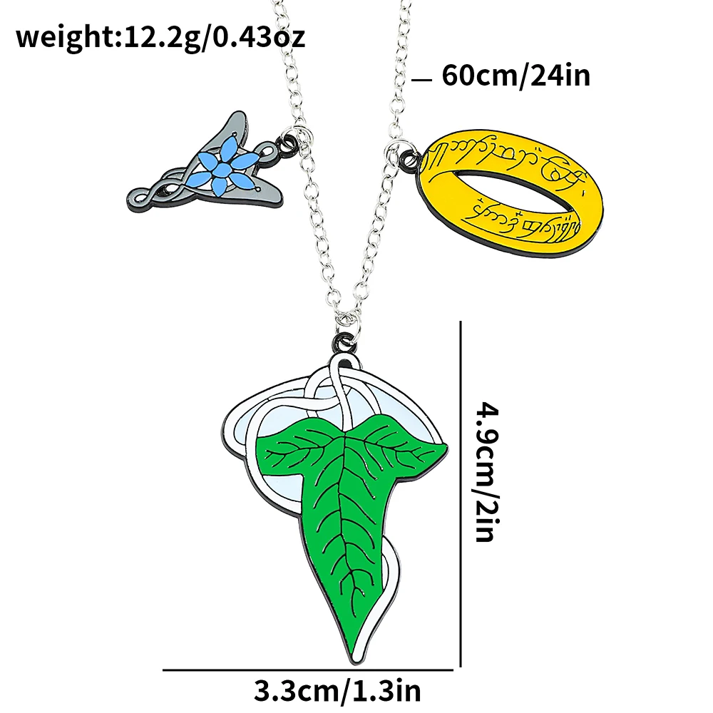 قلادة Arwen Evenstar-Elf Princess للنساء، نجمة الشفق، قلادات على شكل أوراق خضراء، إكسسوارات مجوهرات