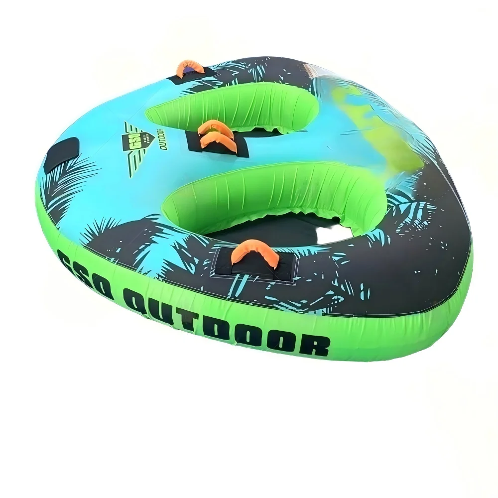 

PVC Inflatable Towable Tube for 2 Person Boat Inflatable Boat Tubes water inflatable drag ring surfing water floating row towing