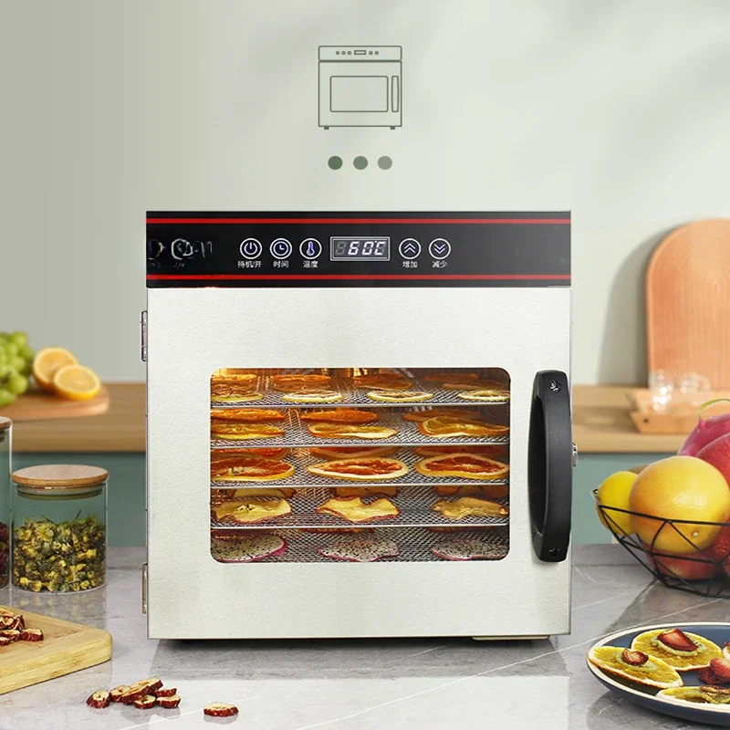 

Household Fruit Dryer Dried Fruit Machine Food Dehydrator Dried Meat and Vegetable Air Dryer, 8 Layers