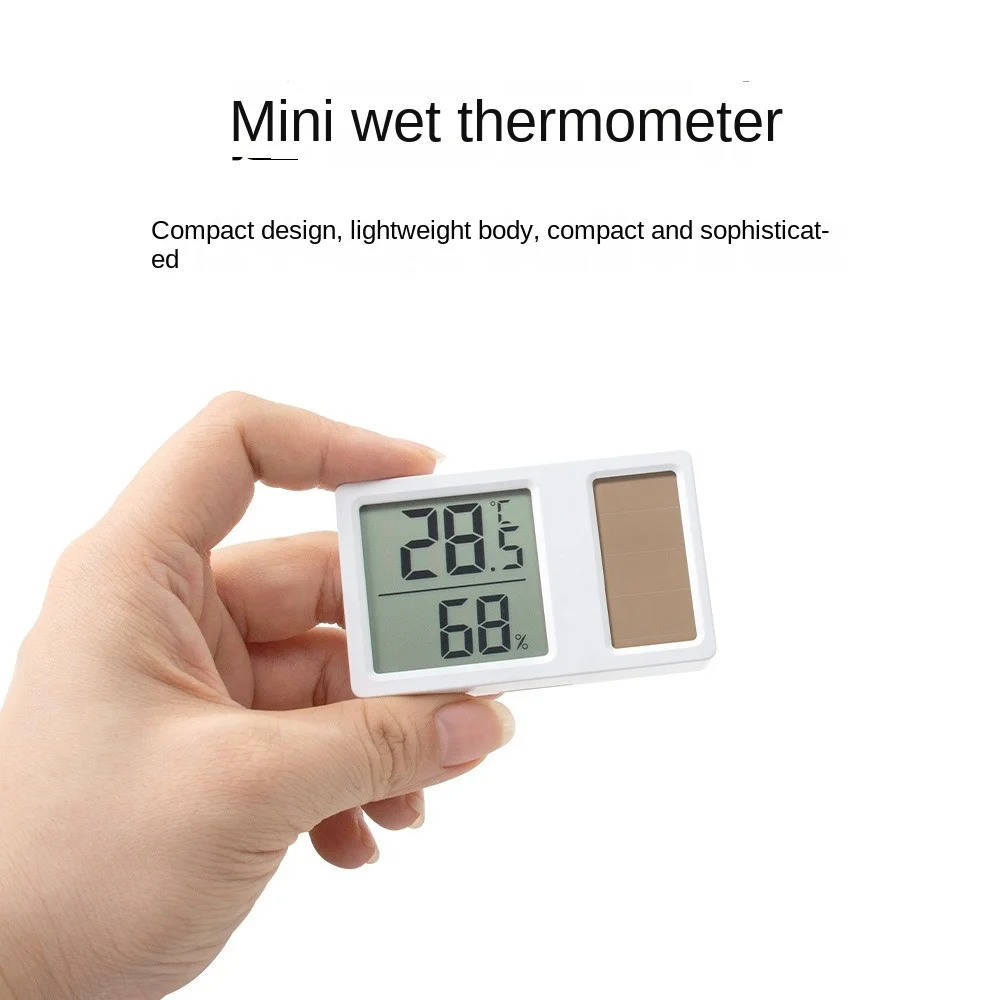 69HF Solar Powered Thermometers Mini Portable Digital Temperature Humidity Professional High Accuracy Temperature Humidity Meter