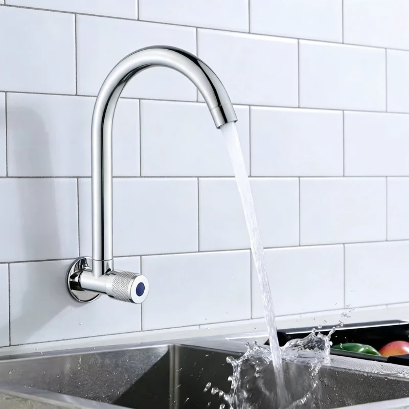 

Настенный кухонный смеситель для холодной воды, однорычажный, для раковины, для прачечной, для ванной комнаты