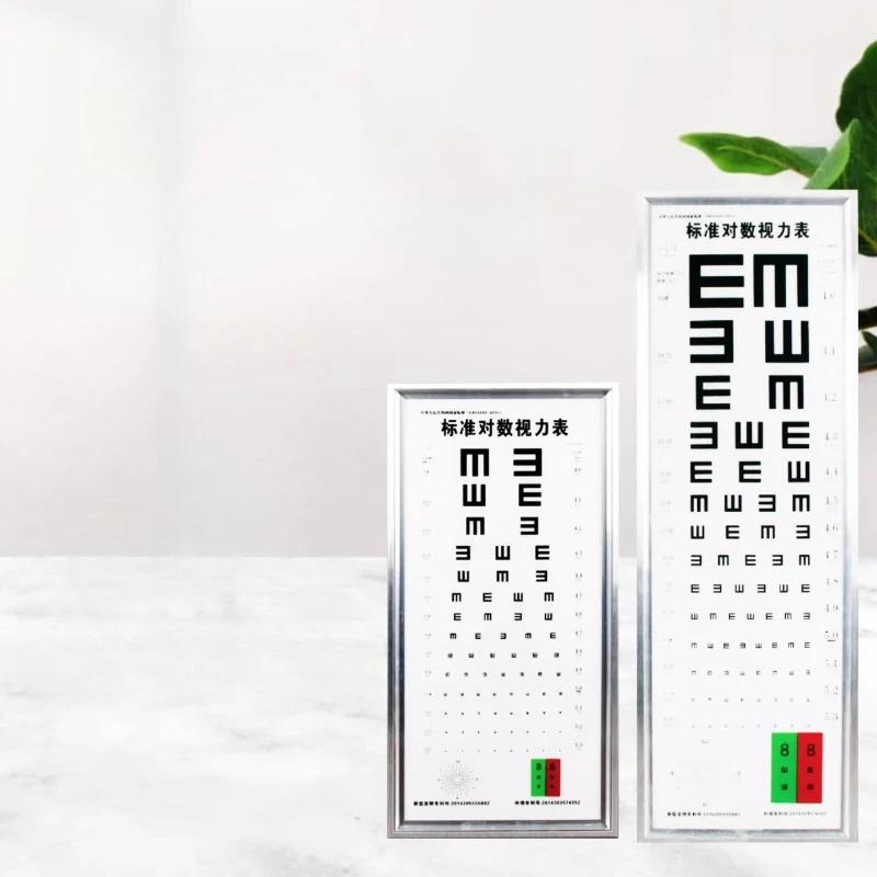 

International standard logarithmic LED eye chart light box 5 meters 2.5 meters home optical shop vision test high definition E