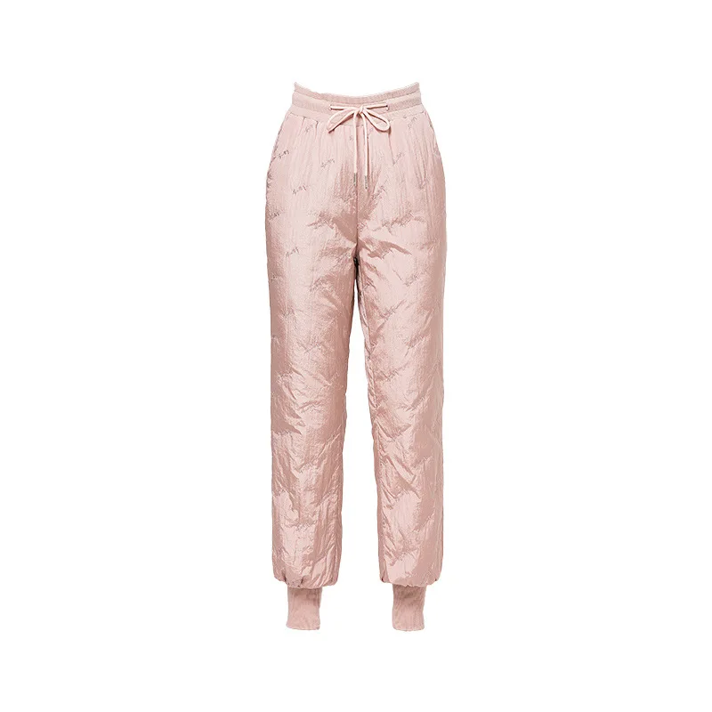 90% Duck Down Padded Pants Women Winter High Waist Elastic Skinny Pencil Pants Slim Warm Thick Duck Down Trousers Female PT-409