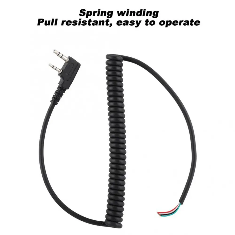 Durable 2 Pin Speaker Mic Cable Line For Baofeng UV5R Kenwood TK-240 Linton