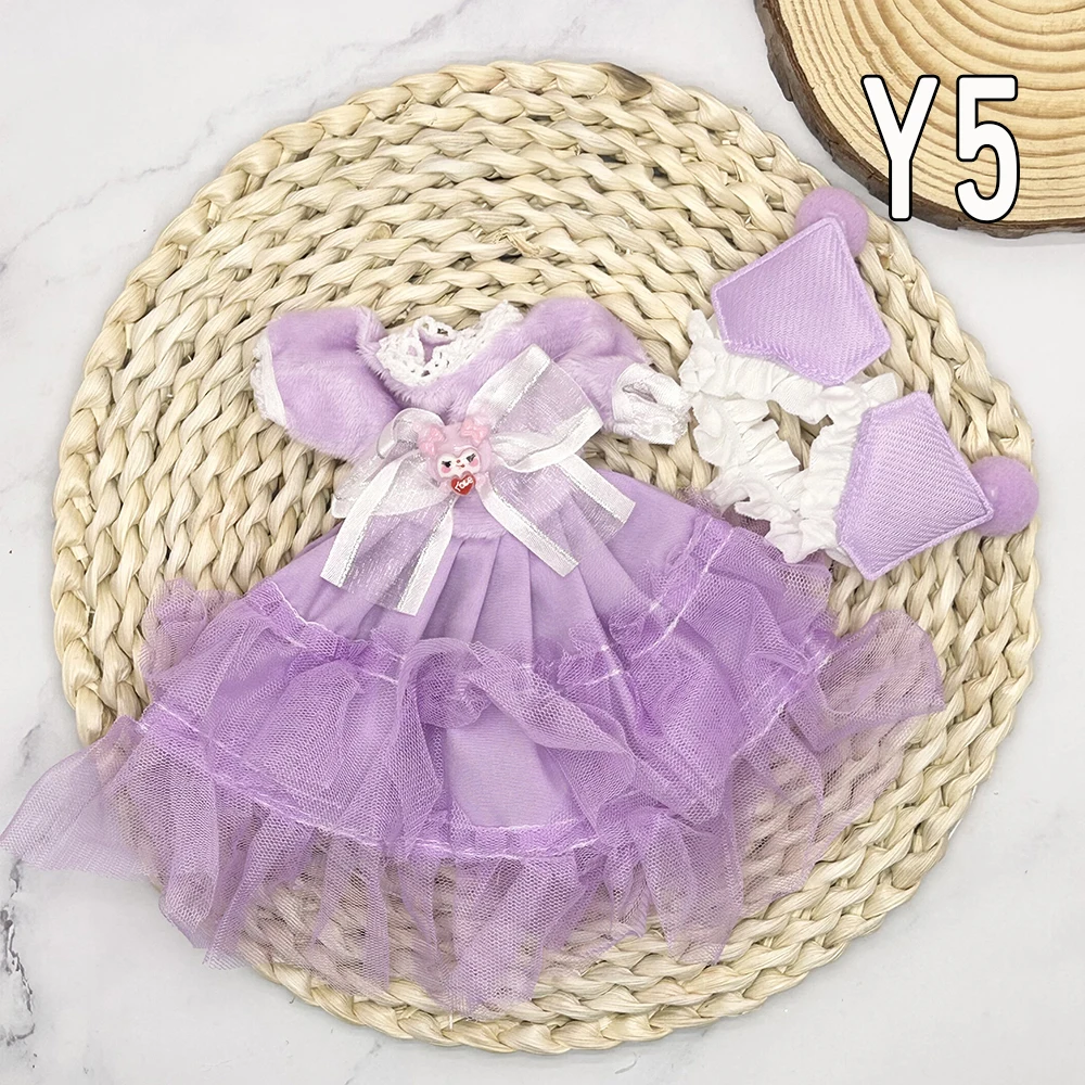 Full Set 1/6 Bjd Dolls Clothes 30cm Anime Kawaii Reborn Doll Skirt Hat Headdress Kids Gifts Dress Up DIY Dollhouse Toys for Girl