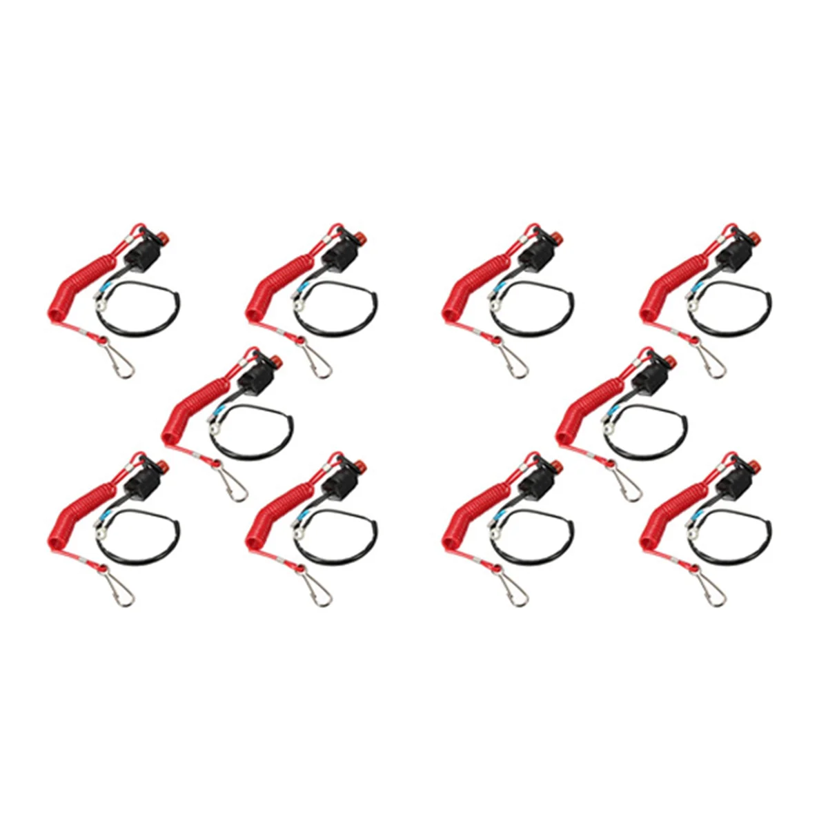 

10X Boat Motor Emergency Kill Stop Switch for Yamaha /Tohatsu Outboard Stop Kill Switch Cut Off Switches