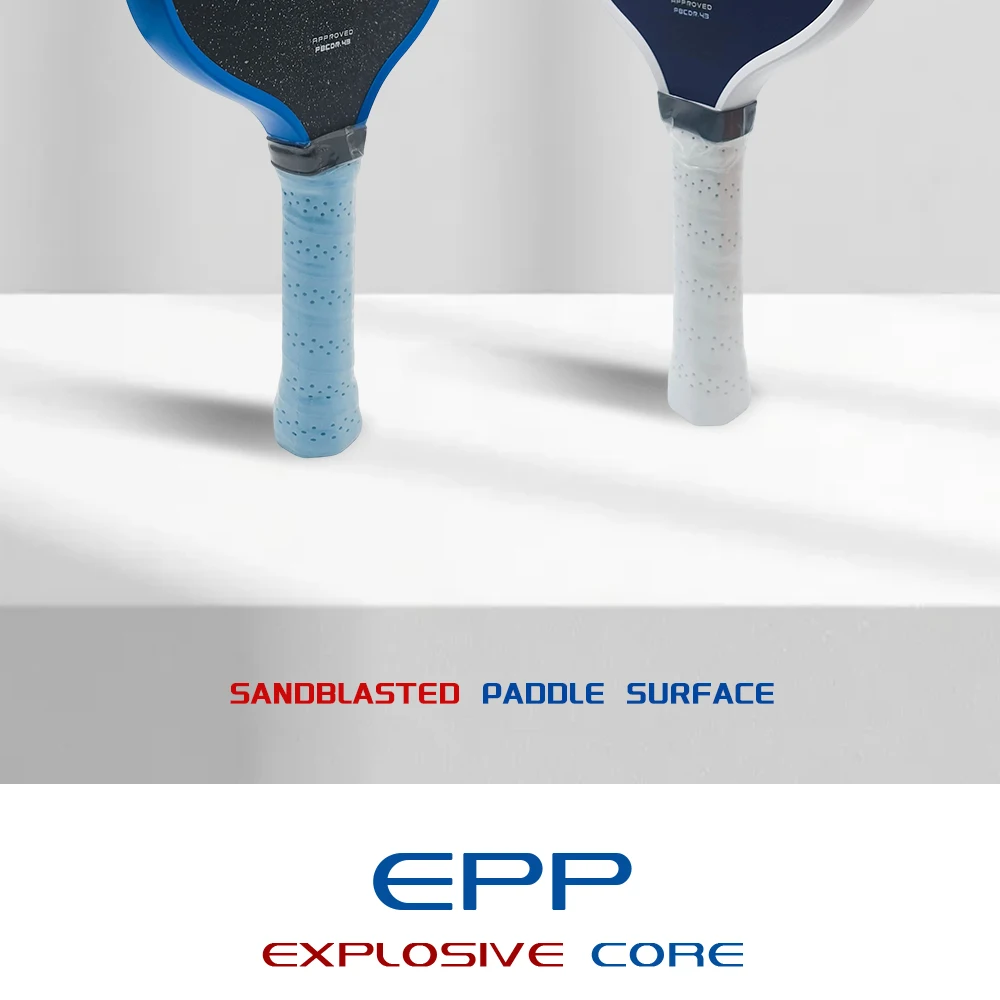 Honolulu J3CR Heißgepresster CFC Carbonfaser Pickleball-Schläger – Detail 8