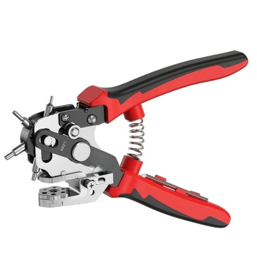 1pc Leather Belt Hole Punch Plier Hole Eyelet Puncher Sewing Machine Bag Watchband Strap Household Leathercraft Hand Tool