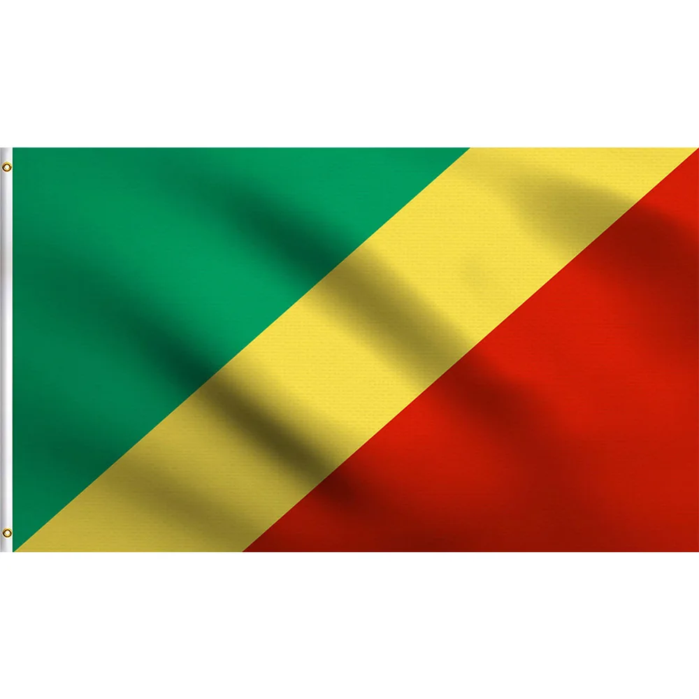 Directly Delivery 100% Polyester National Republic of The Congo Flags