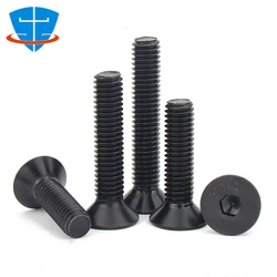 DIN7991 M2 M3 M4 M5 M6 M8 M10 M12 Black 10.9 Alloy Steel Hex Hexagon Socket Countersunk Head Cap Machine Screws Flat Allen Bolt