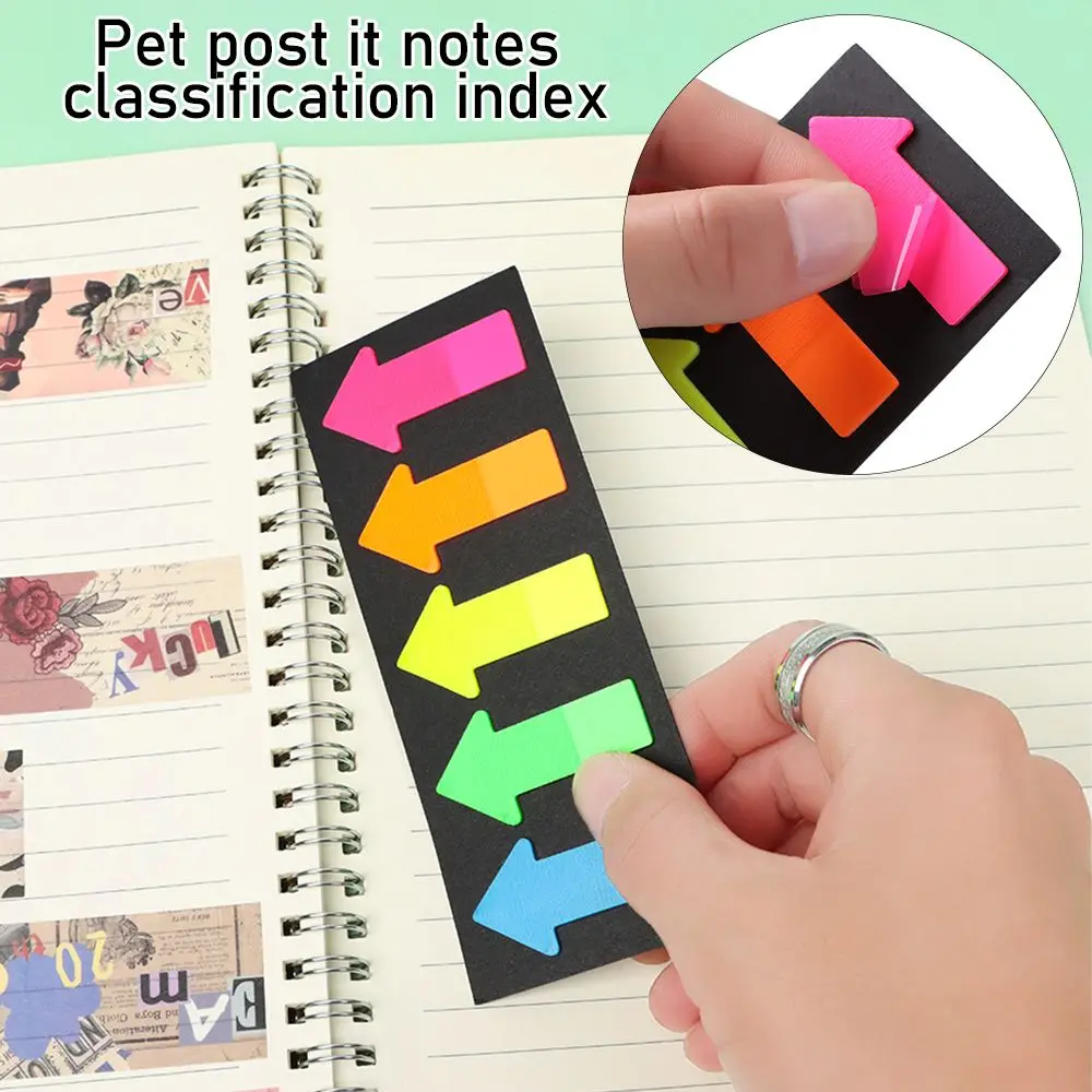 100 Sheets Novelty Stationery Label Tab Strip Key Points Paster Sticker Sticky Notes Index Flags Memo Pad