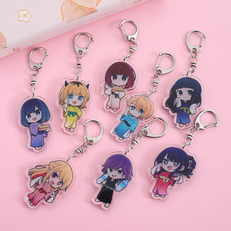 Oshi no Ko IMDb Acrylic Keychain Cartoon Character Ornament Key Bag Pendant Clothing Accessories