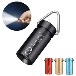 Aluminum Alloy Mini Flashlight Small Torch Waterproof Camping Light White Light Outdoor Survival Tool Portable Pocket Keychain
