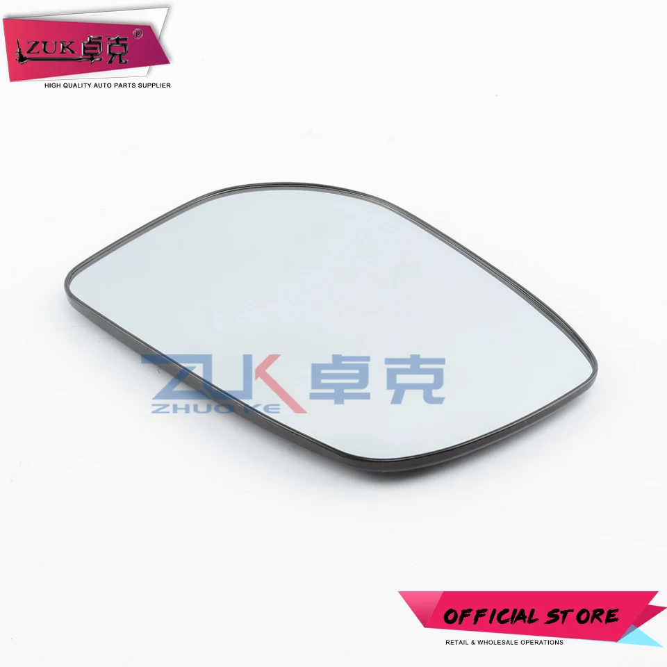 ZUK Outer Rearview Side Mirror Glass Lens For Toyota For Vios 2008-2013 NCP92 ZSP92 Side Back Up Mirror Glass