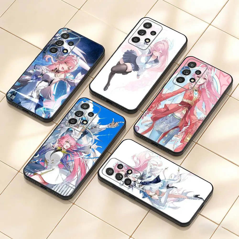 

A-Aemeath Wuthering Game Phone Case For Samsung S25,S24,S21,S22,S23,S30,Ultra,S20,Plus,Fe,Note,10,9,5G Black Cover