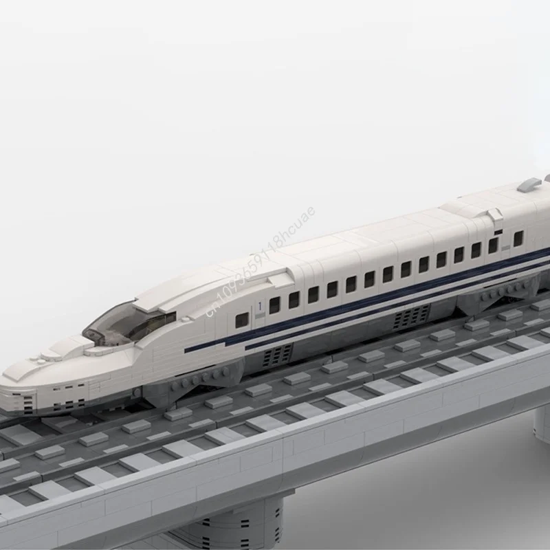555 قطعة MOC Shinkansen سلسلة رصاصة قطار سيارة N نموذج اللبنات DIY بها بنفسك الإبداعية هدايا عيد الميلاد فكرة اللعب الطوب الاطفال عيد ميلاد #2