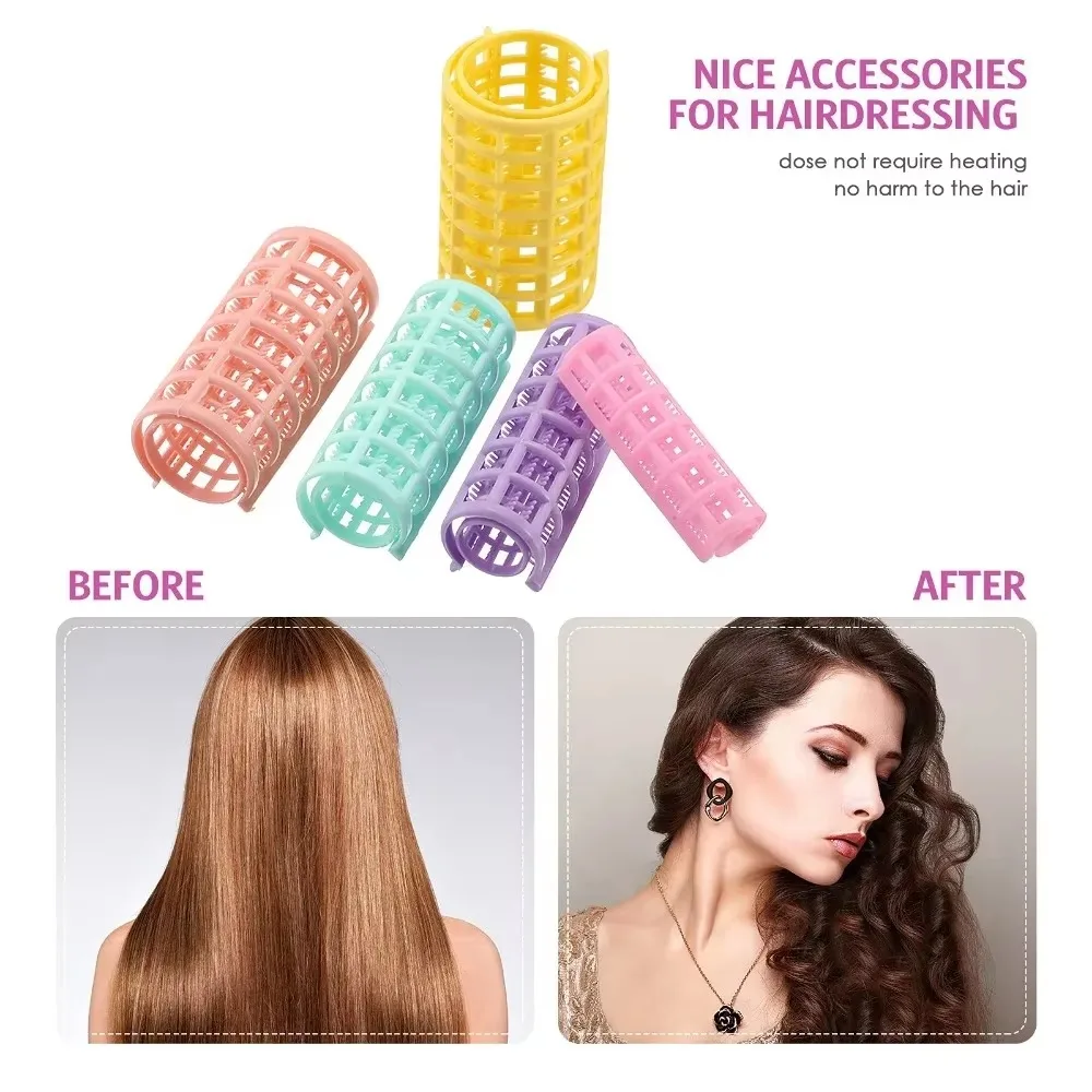 1 Set Hair Care Hair Curler Roller Large Grip Styling Roller Curlers Styling Home Use Hair Rollers Style Hairdressing DIY Tools