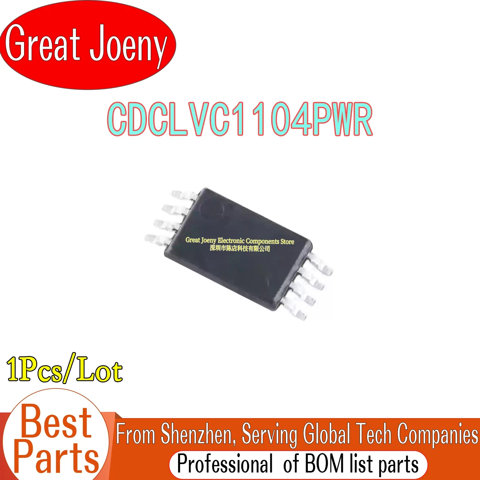 

100% New Original CDCLVC1104PWR C9C4 CDCLVC1104 IC Chipset TSSOP-8 Bulk Best Price