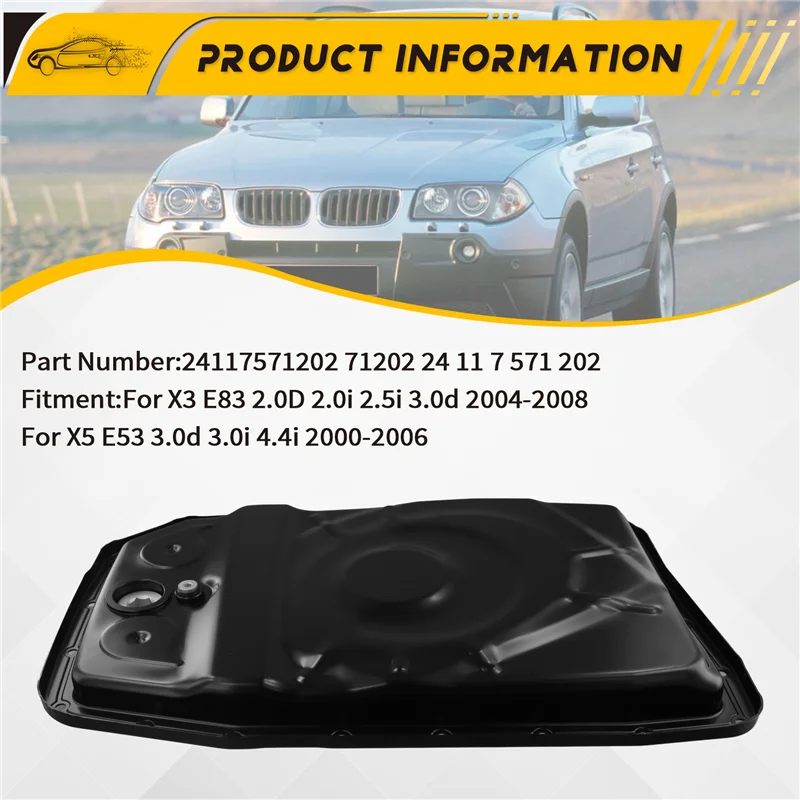 

A05U-24117571202 Car Oil Pan Sump For BMW X3 E83 X5 E53 2000-2008 7571202 24 11 7 571 202