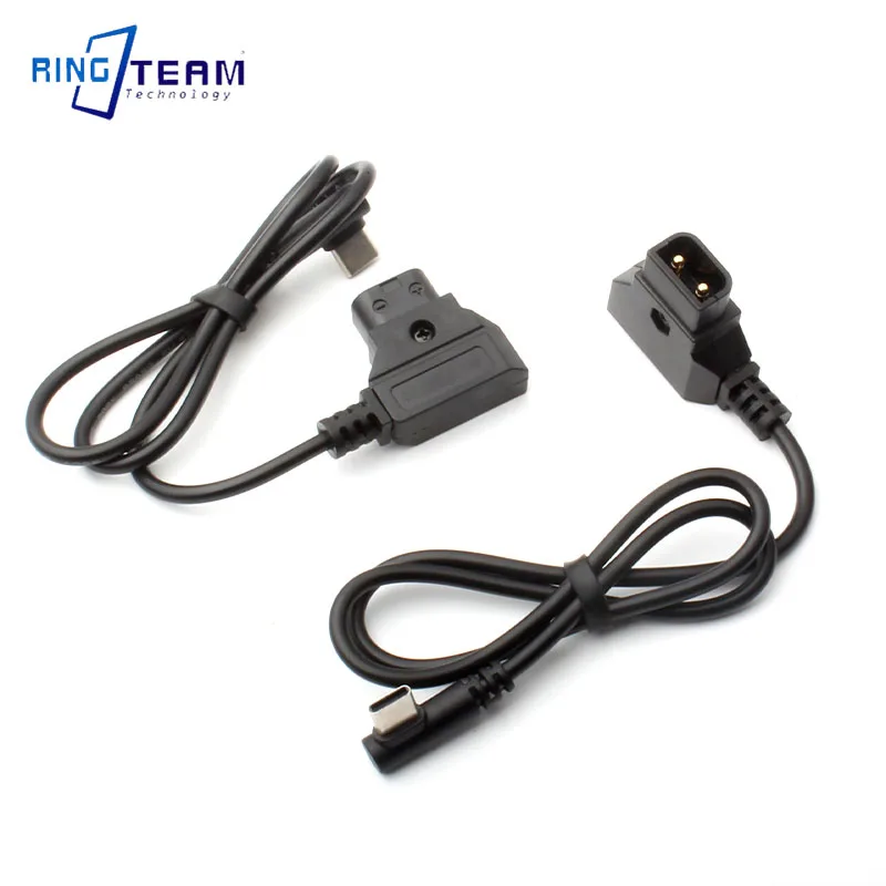 Dtap to Type C Cable Camera Battery Power Supply Cord D Tap Input to USB C Output Charging Wire Line for V Mount Battery DTAP to