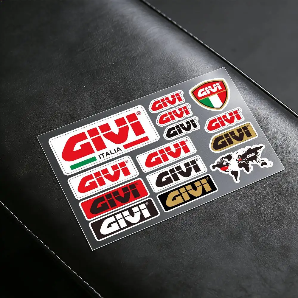 Adesivos refletivos para motocicletas GIVI, aviso de segurança 3M à noite no escuro para capacetes de scooter