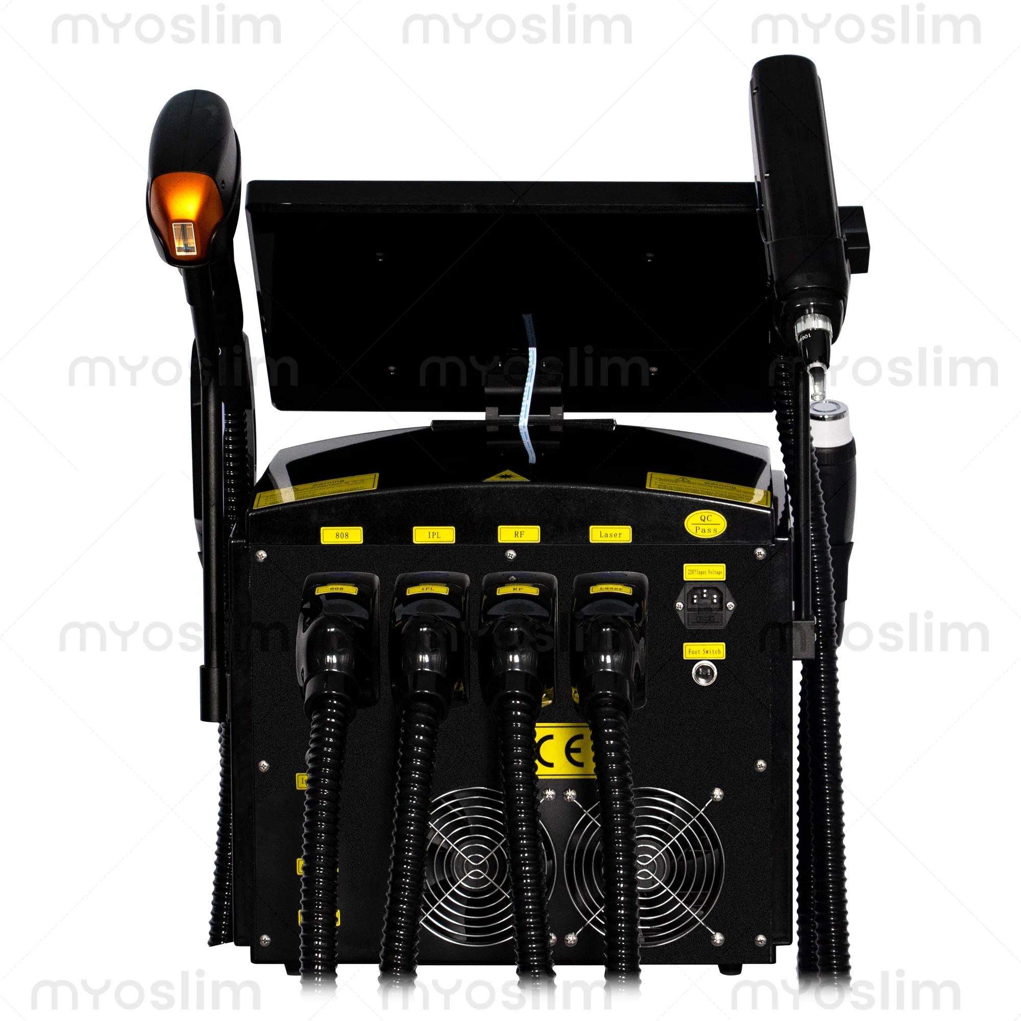 

Профессиональный диодный лазерный аппарат 4-в-1 808 нм для удаления волос, удаления татуировок, RF-лифтинга, IPL-омоложения кожи для использования в салонах