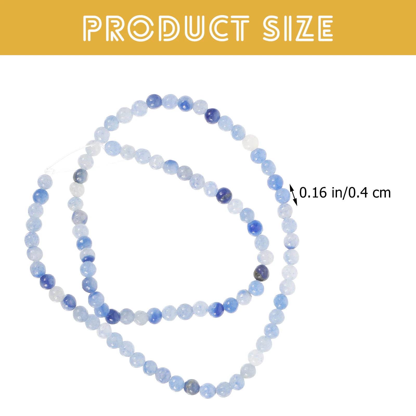 

92pcs Natural Stone Diy Jewelry Making Loose Round For Necklaces Earrings Bracelets Crafting Supplies Durable Beads For Crafts