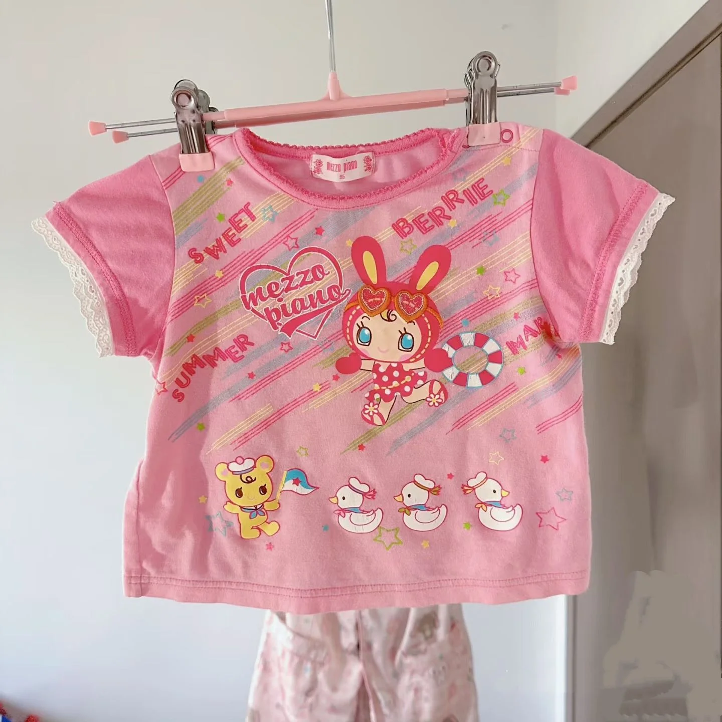 Mezzopiano Japanese Sweet Cute Short Sleeved Girl Soft Girl T