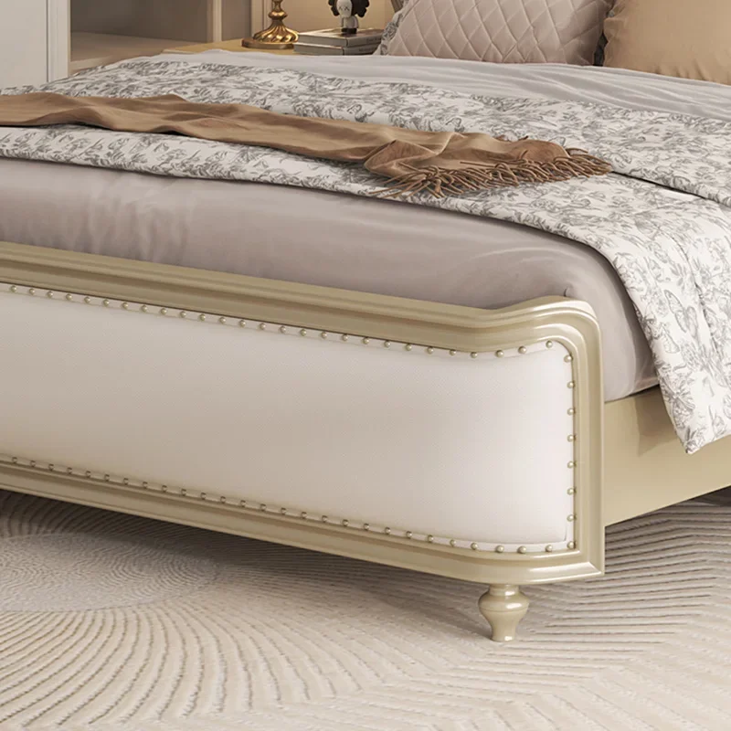 Aesthetic Modern Bed Quilts Vintage Bedroom Luxury Headboard Double Beds King Size Camas Matrimonial Garden Furniture Sets