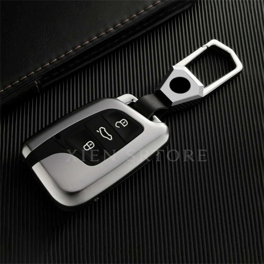 

Aluminum Alloy Car Smart Remote Key Fob Chain Case Cover Shell Skin For Volkswagen VW Arteon Atlas New Jetta Accessories Styling