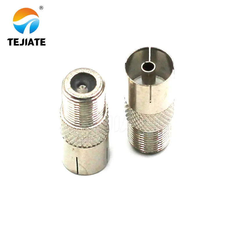 1PCS F to TV F to F male female adapter L-type double reverse all copper RF coaxial adapter gold plated connector